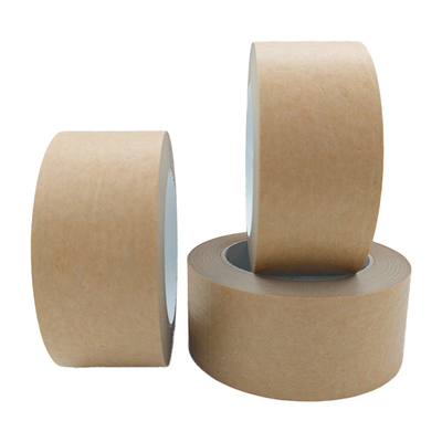 50m Biodegradable Brown Kraft Paper Tape Self Adhesive Tape per la sigillatura delle scatole